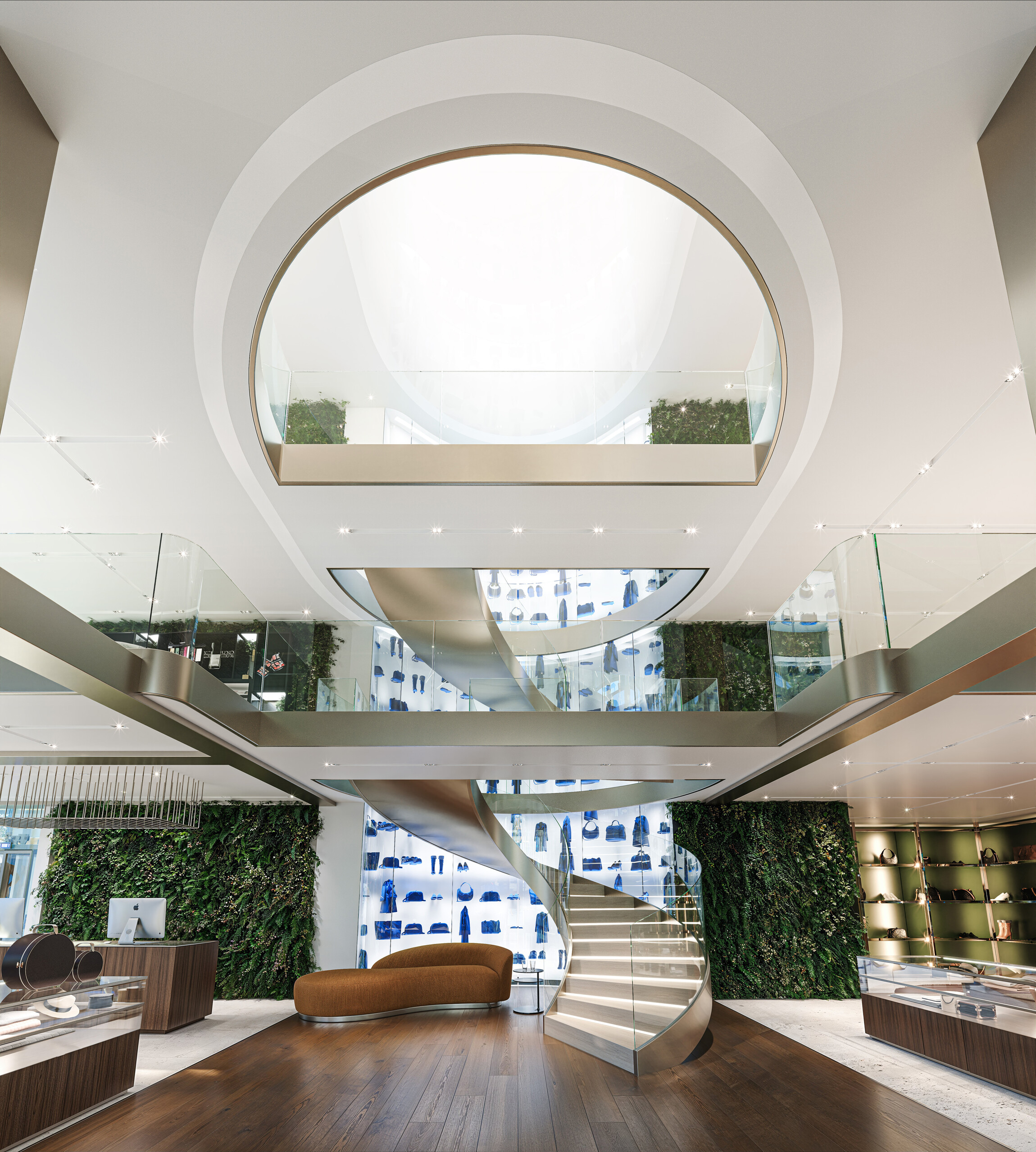 Voorbeeld inrichting The Lobby Kruiskade Rotterdam hoekunit begane grond