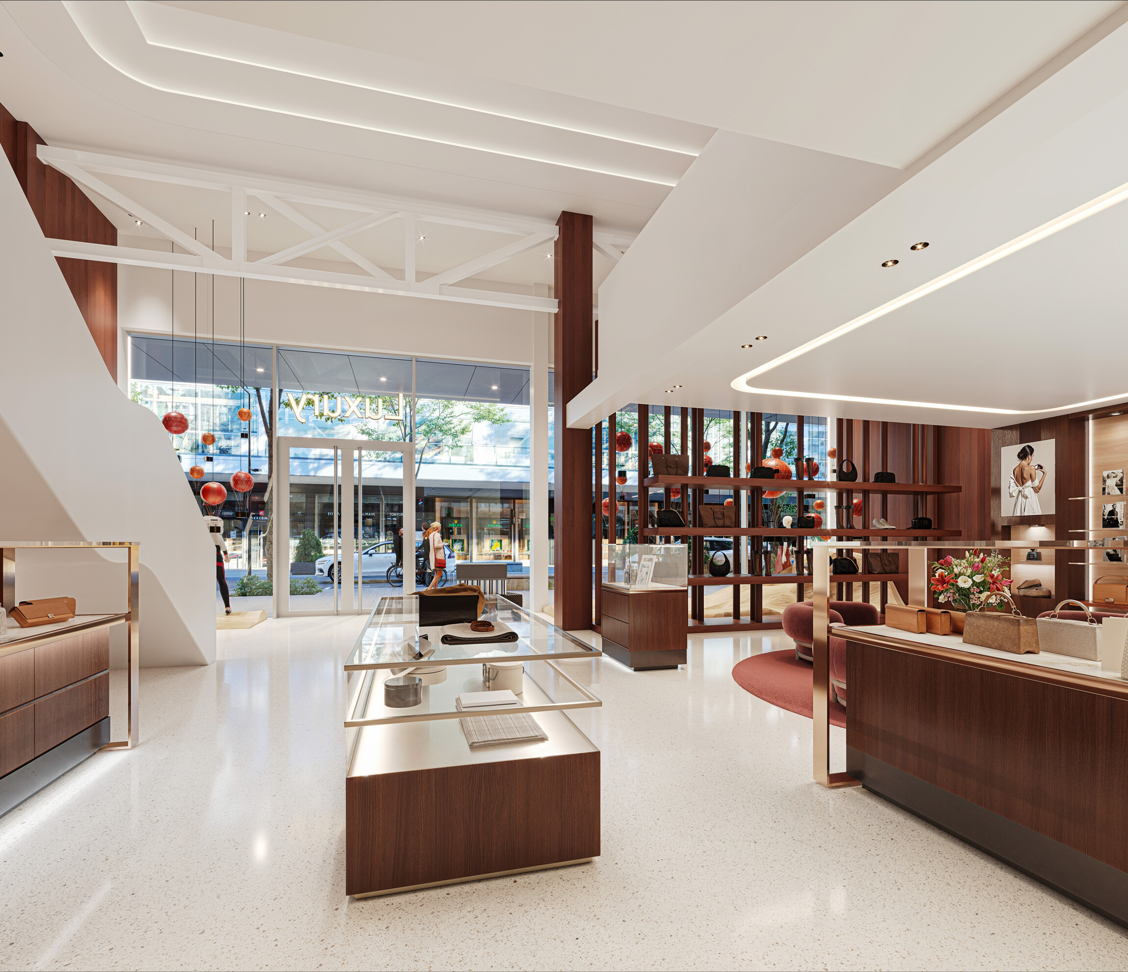Voorbeeld winkelinrichting van The Lobby interieur tussenpand op de Kruiskade in Rotterdam